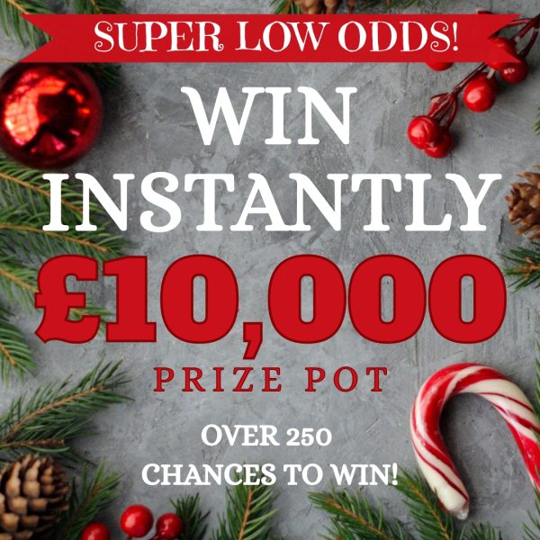 SUPER LOW ODDS - £10K PRIZE POT + £250 END PRIZE