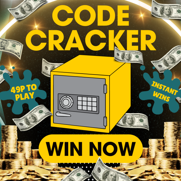 CODE CRACKER! 49P INSTANT WINS - £12K PRIZE POT!