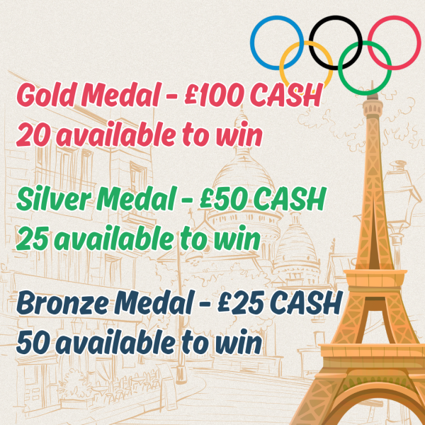 THE CLARITY OLYMPICS - WIN UP TO £2,500 INSTANTLY + 3 END PRIZES!
