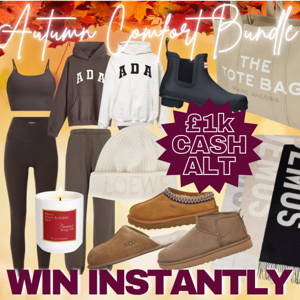 Autumn Comfort Bundle Worth £1,250 + Instant wins!