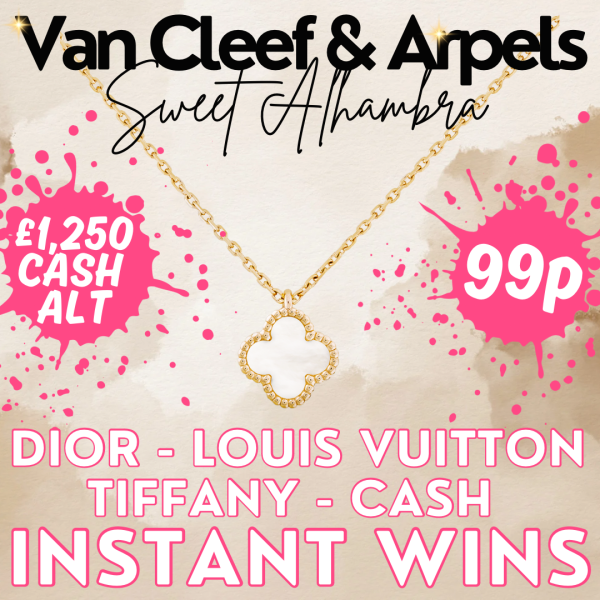 Van Cleef & Arpels Sweet Alhambra Pendant + £5k Designer Instant Wins