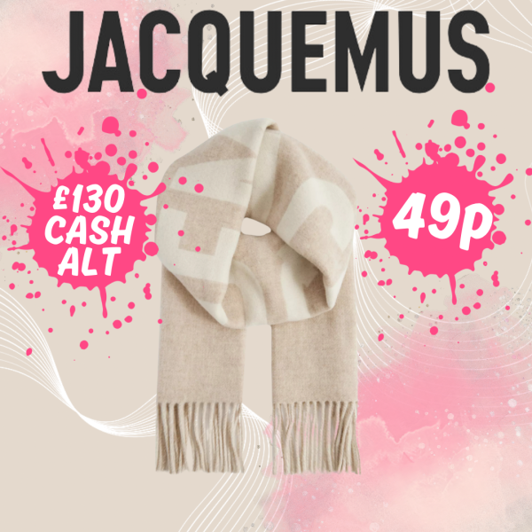 JACQUEMUS SCARF FOR JUST 49P