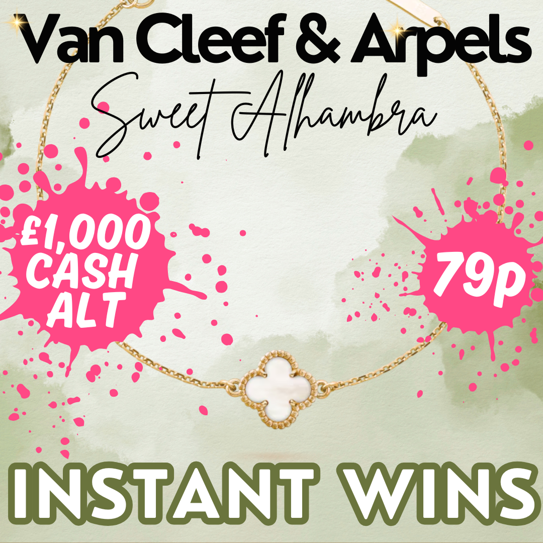 Van Cleef & Arpels Sweet Alhambra Bracelet or £1k + Instant Wins