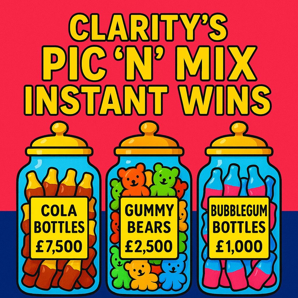 £50K PIC 'N' MIX! FIND YOUR FAVES + WIN UP TO £7.5K INSTANTLY!