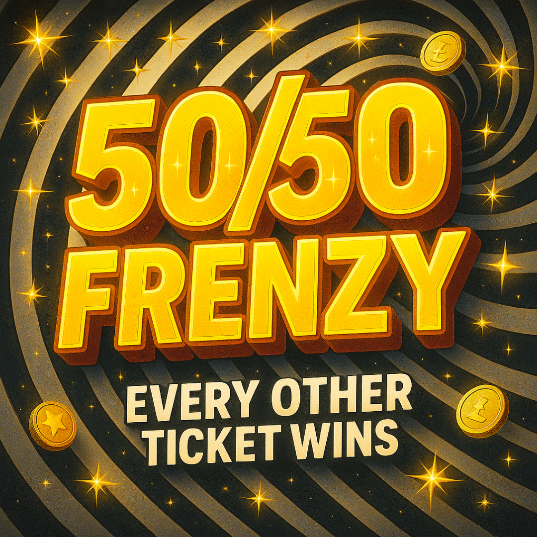 50/50 FRENZY! £60K PRIZE POT + £1K END PRIZE! Please read full desc.