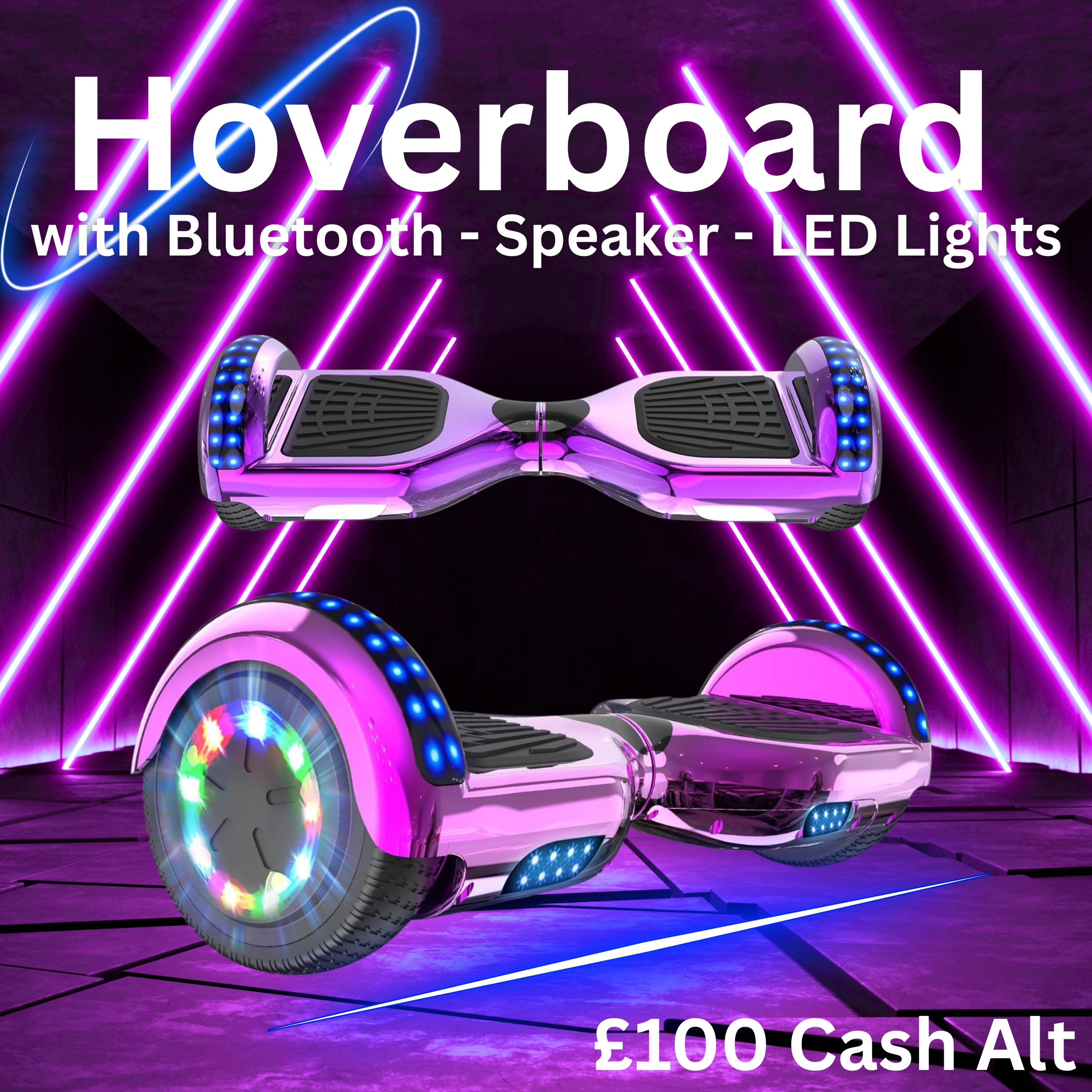 LIGHT UP HOVERBOARD WITH LED SPEAKER!