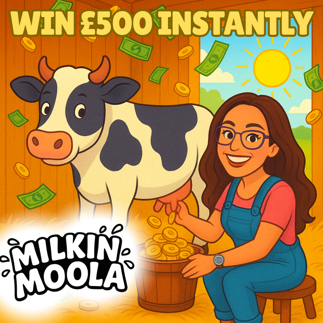 MILKIN MOOLA! MILK YOUR WAY TO £500 INSTANTLY FOR JUST 49P!