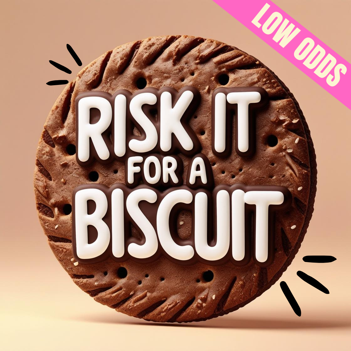 RISK IT FOR A BISCUIT? LOW ODDS - 20 X £1K INSTANTS + £1K END PRIZE!