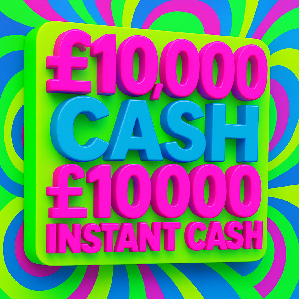 £10,000 TAX FREE CASH + £10,000 INSTANT WINS!
