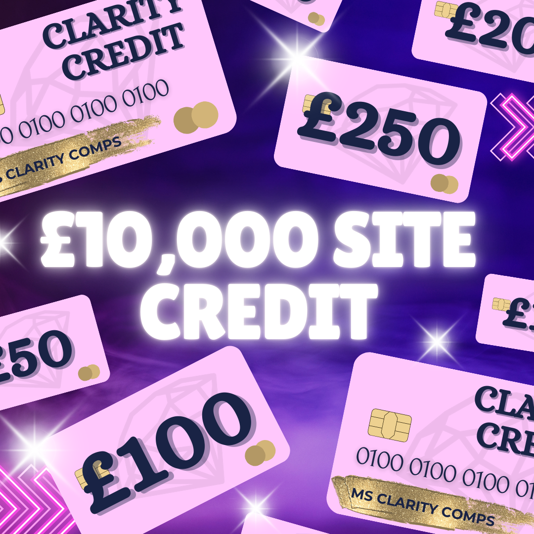 INSANE ODDS CLARITY CREDIT INSTANT WINS! £10K TO WIN FOR 99P