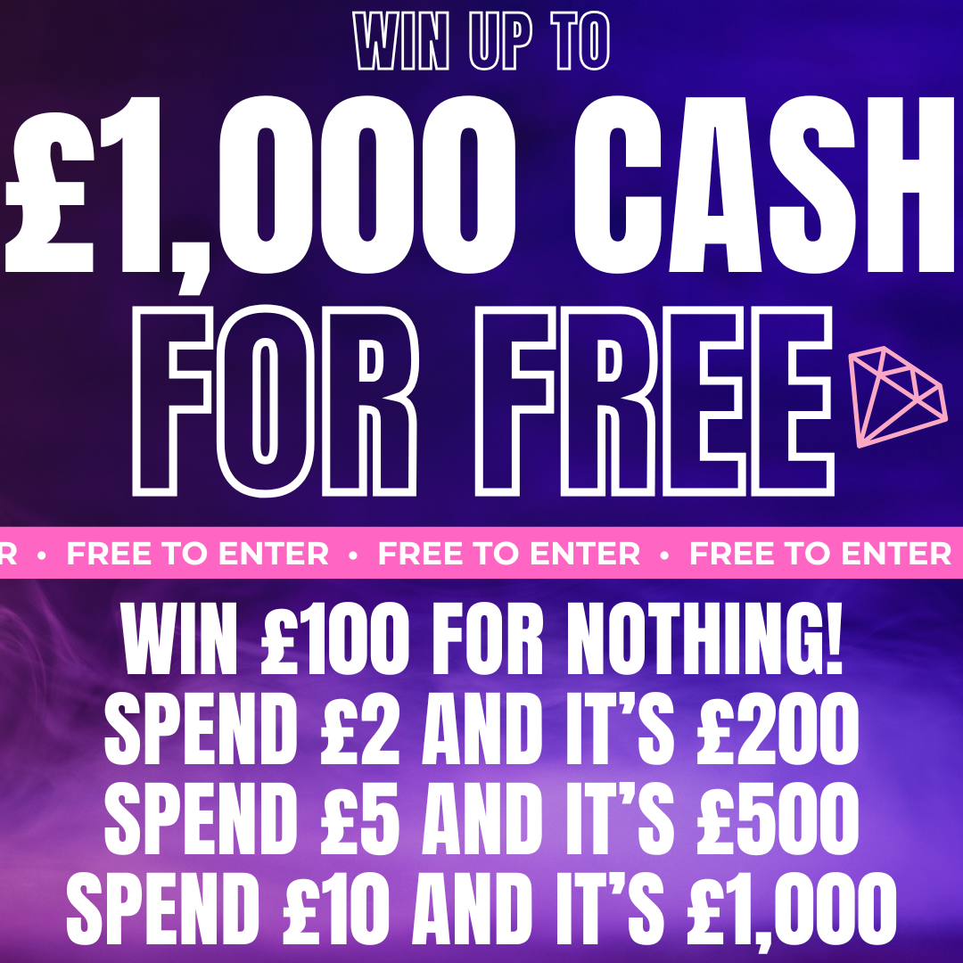 WIN UP TO £1,000 FOR FREE - TIERED FREEBIE (READ DESCRIPTION)
