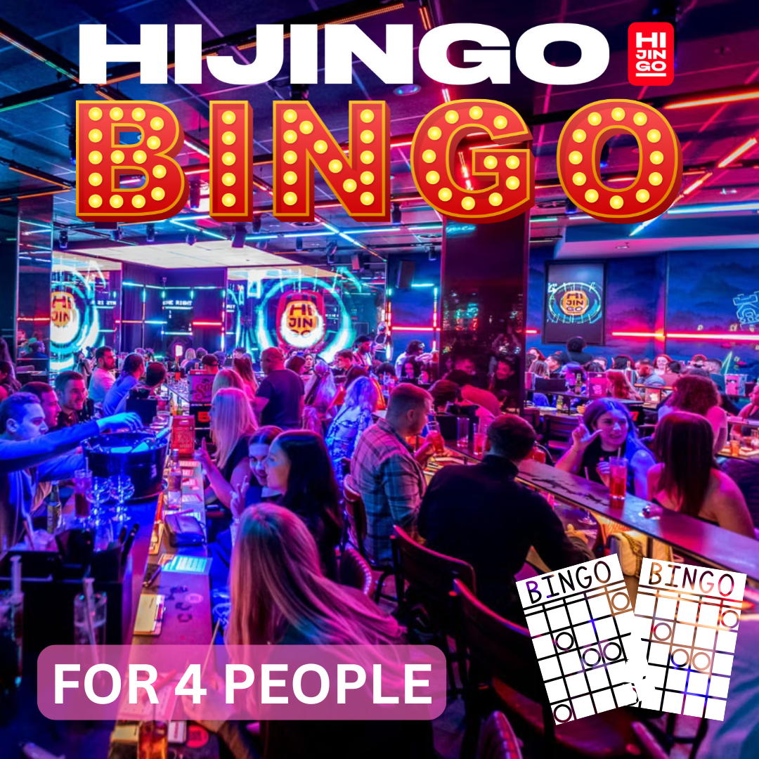 HIJINGO BINGO EXPERIENCE FOR 4! £90 CASH ALT!