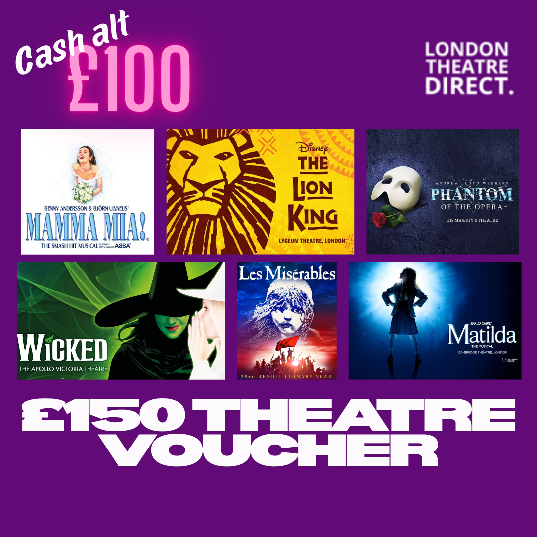 £150 THEATRE VOUCHER! JUST 49P!