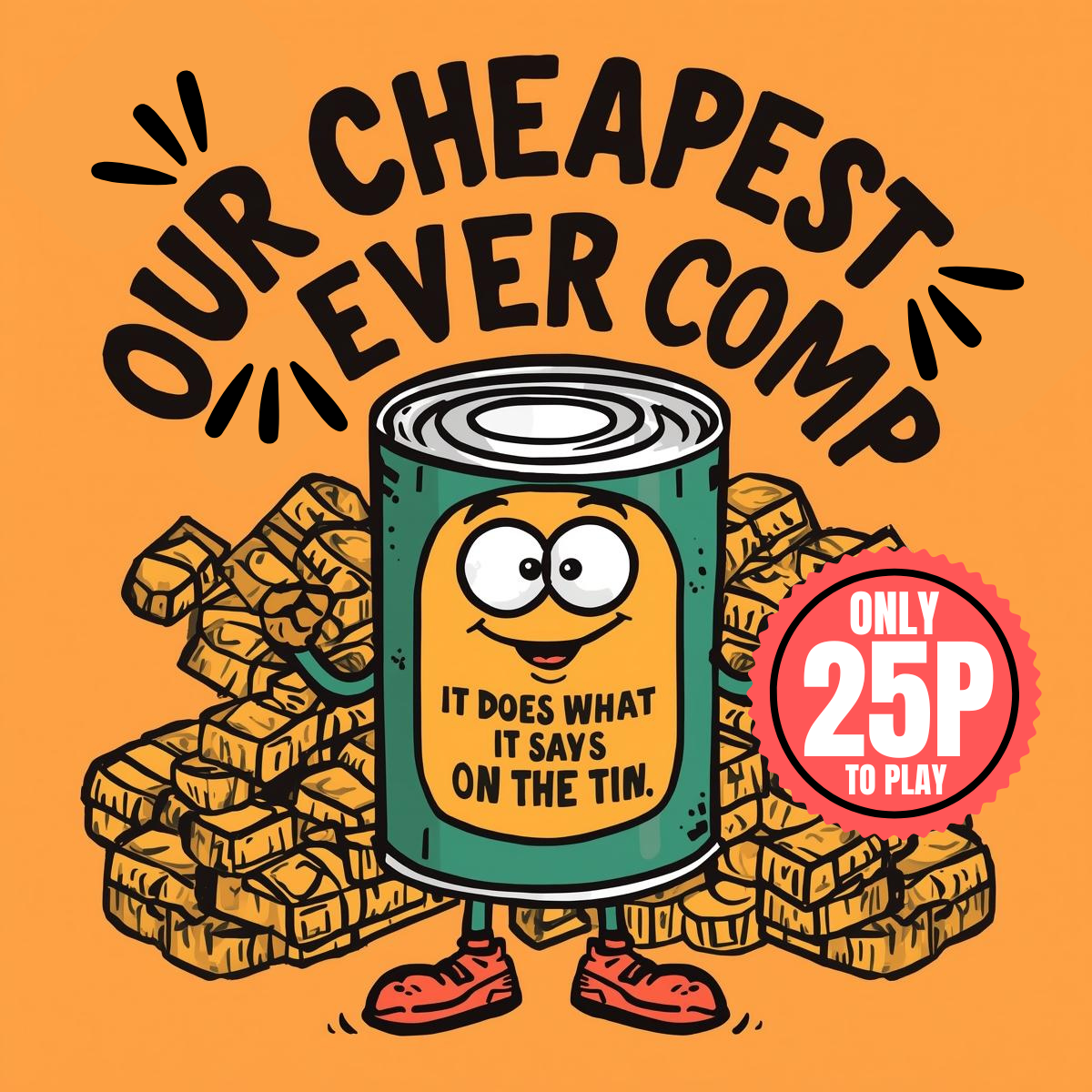 25P INSTANT WINS! IT DOES WHAT IT SAYS ON THE TIN...