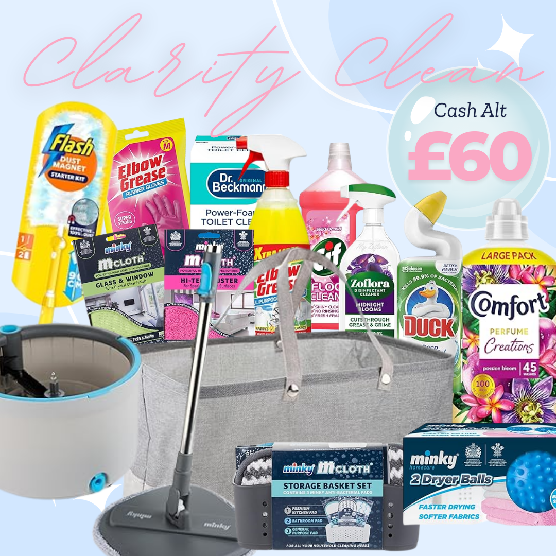 WIN THE ULTIMATE CLEANING BUNDLE FOR 49P!