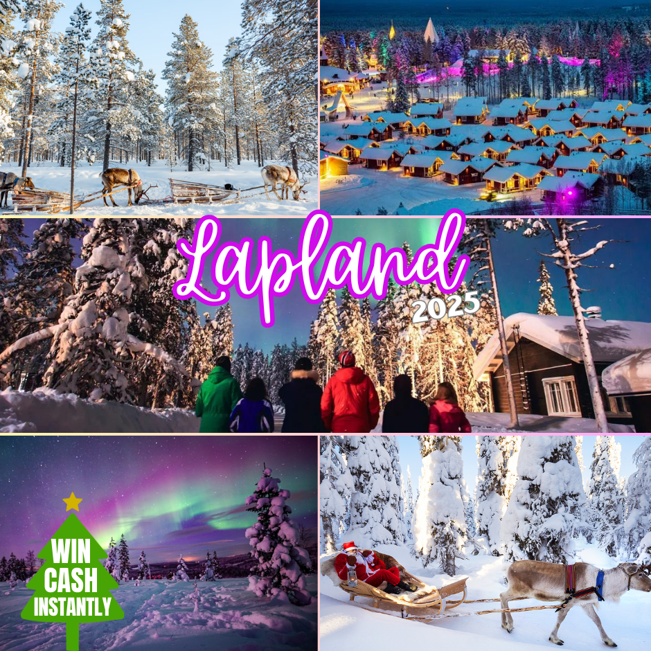 LAPLAND CHRISTMAS HOLIDAY FOR 4! £5K CASH ALT