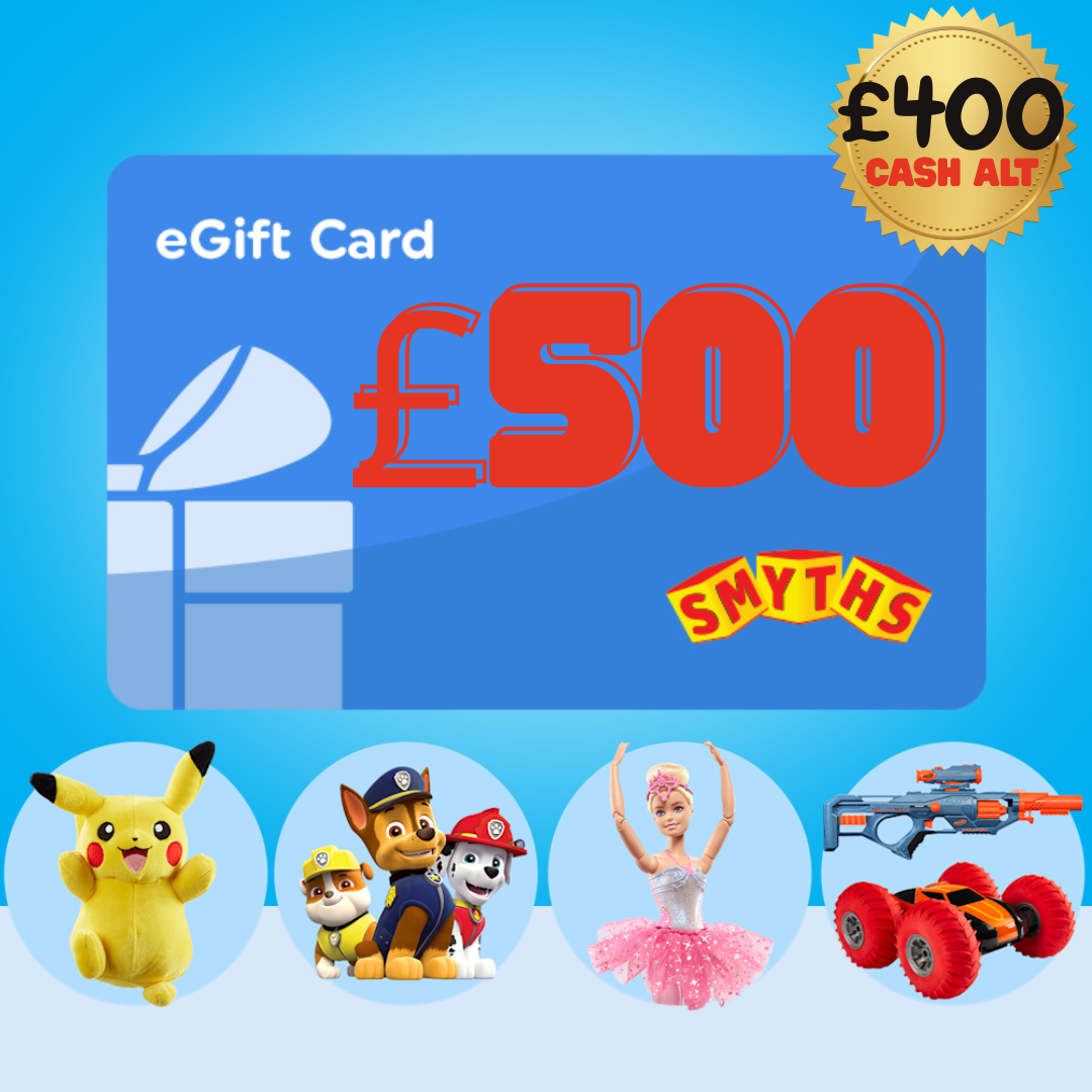 £500 SMYTHS TOYS VOUCHER - 99P TO WIN!