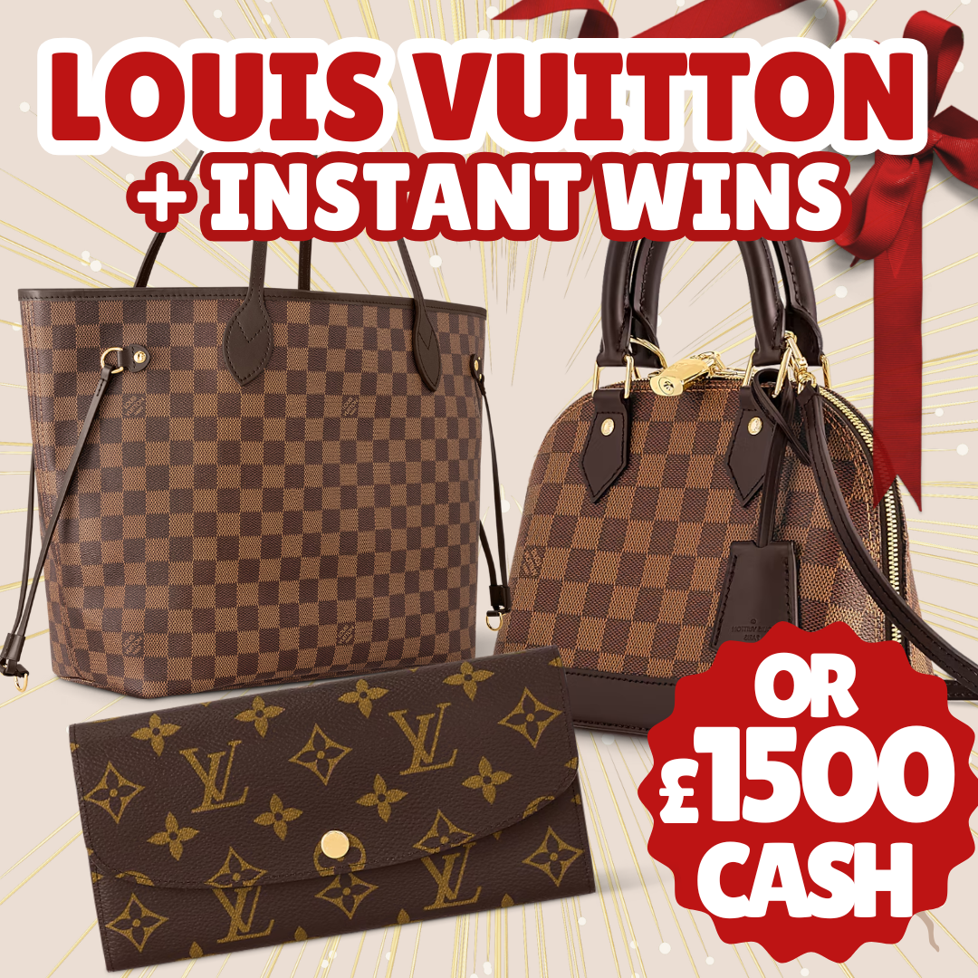 LOUIS VUITTON BAG & PURSE OR £1,500! + CASH INSTANTS FOR 49P!