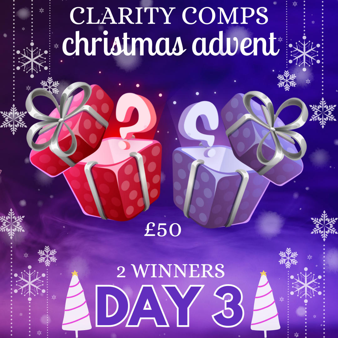 CLARITY CHRISTMAS ADVENT DAY 3: 2 X £50 MYSTERY BUNDLES!