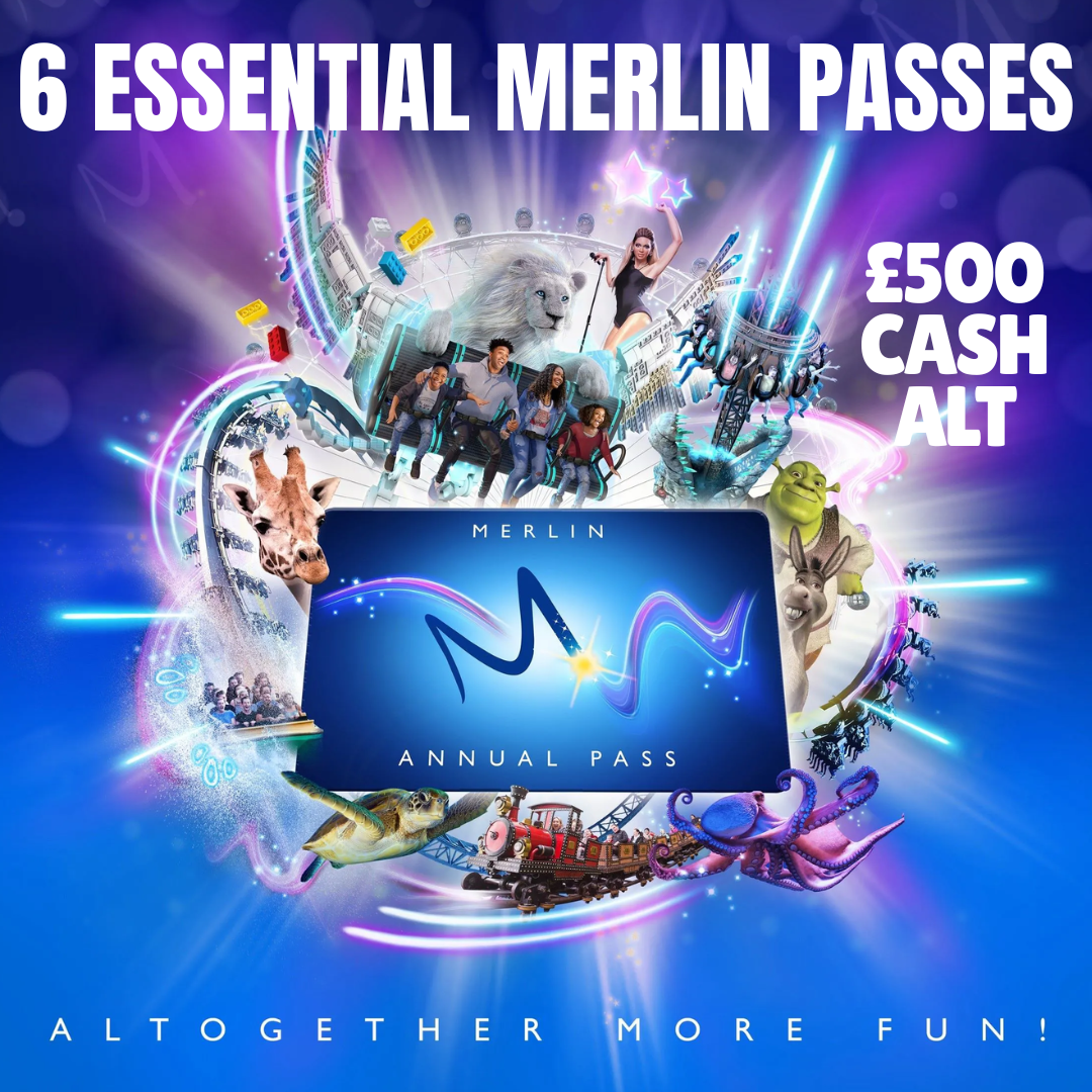 6X MERLIN ESSENTIAL PASSES OR £500 CASH ALT!
