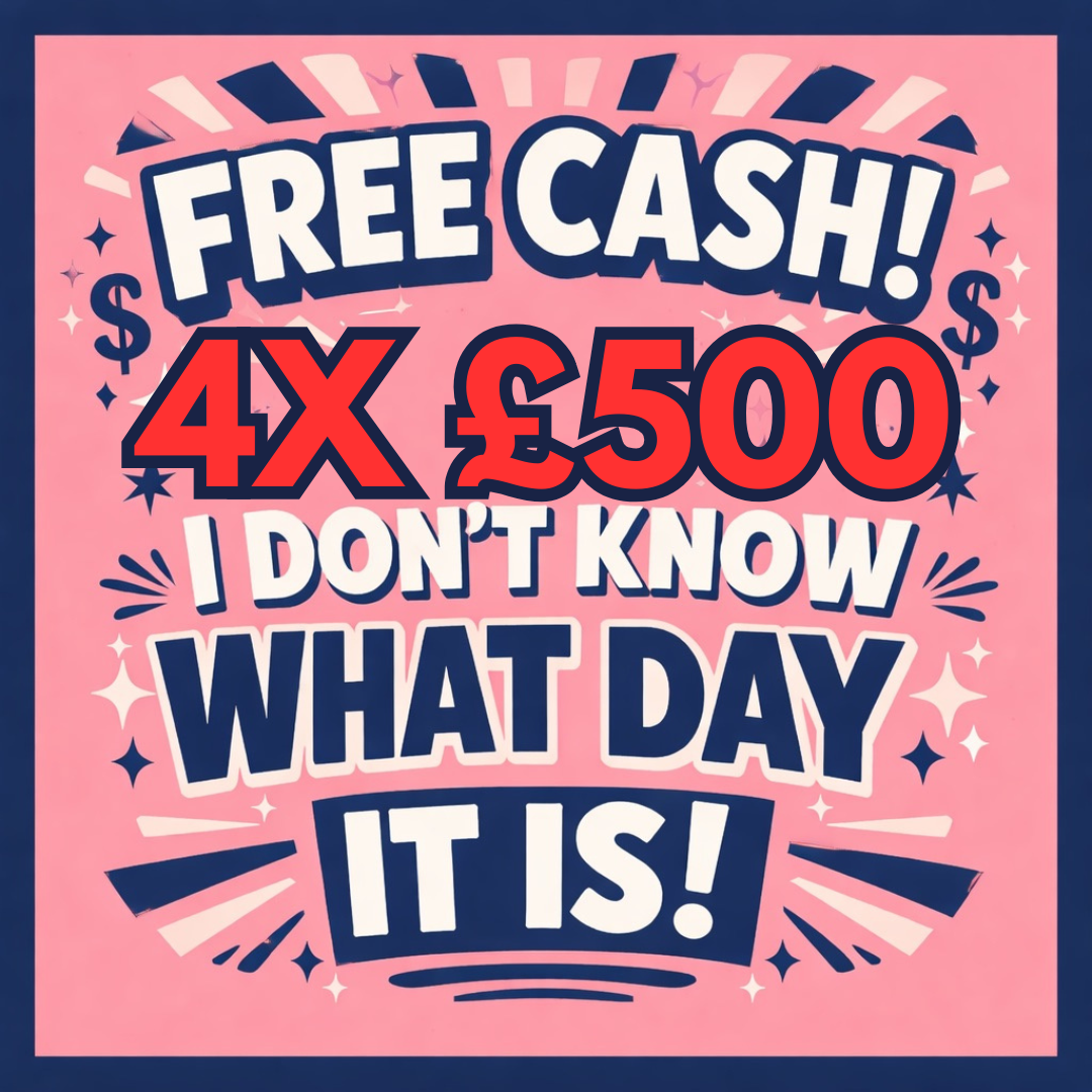 SPEND £5 TO GET 4X CHANCES TO WIN £500 TODAY! (READ DESC)