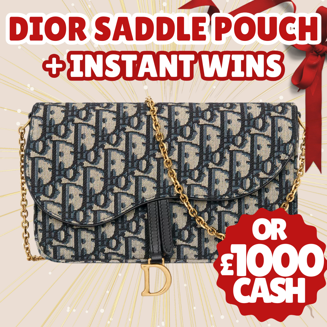 DIOR MEDIUM SADDLE POUCH OR £1,250! + CASH INSTANTS FOR 79P!