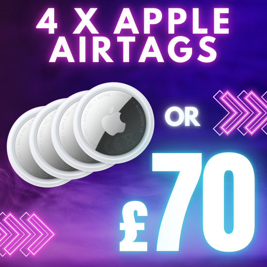 4 PACK OF APPLE AIRTAGS OR £70 CASH!