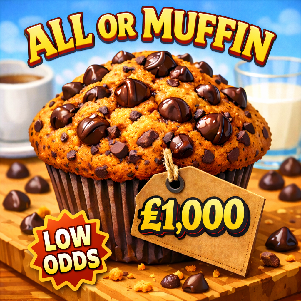 ALL OR MUFFIN - SUPER LOW ODDS - 25 X £1K INSTANTS + £1K END PRIZE!