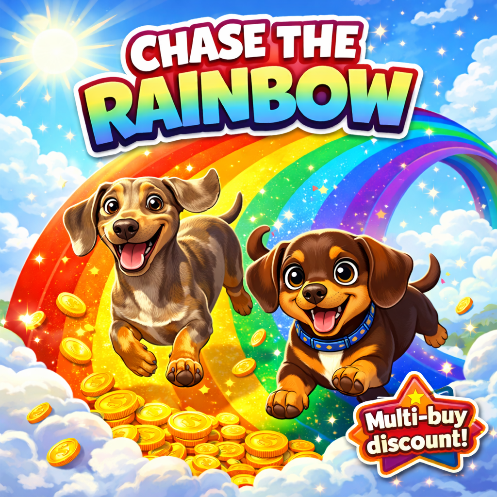 CHASE THE RAINBOW! WIN BIG FOR 49P! £25K POT+ £250 END PRIZE!