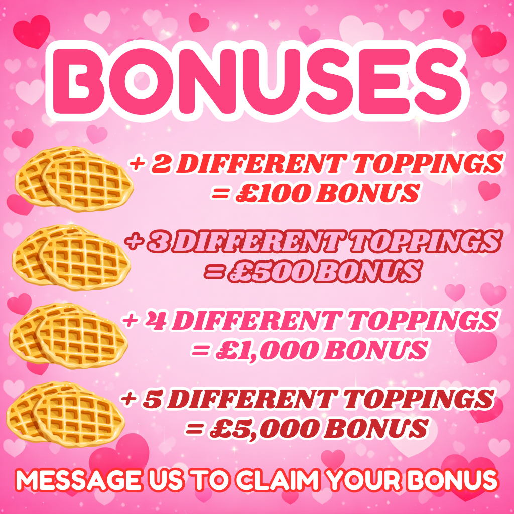 MAPLE'S WAFFLE BAR! HUGE INSTANTS + EVEN BIGGER BONUSES (SEE DESC!)