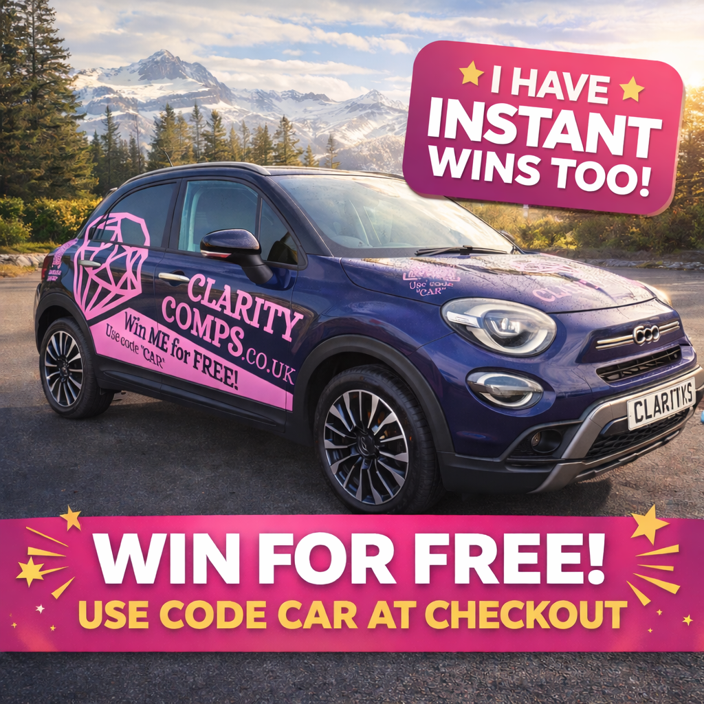 WIN A CAR + INSTANT CASH - USE CODE 'CAR' FOR 1 FREE TICKET!