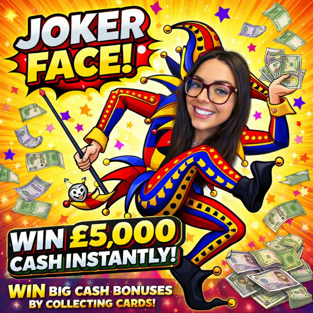 JOKERFACE! WIN UP TO £5K CASH + MASSIVE BONUSES (SEE DESC!)