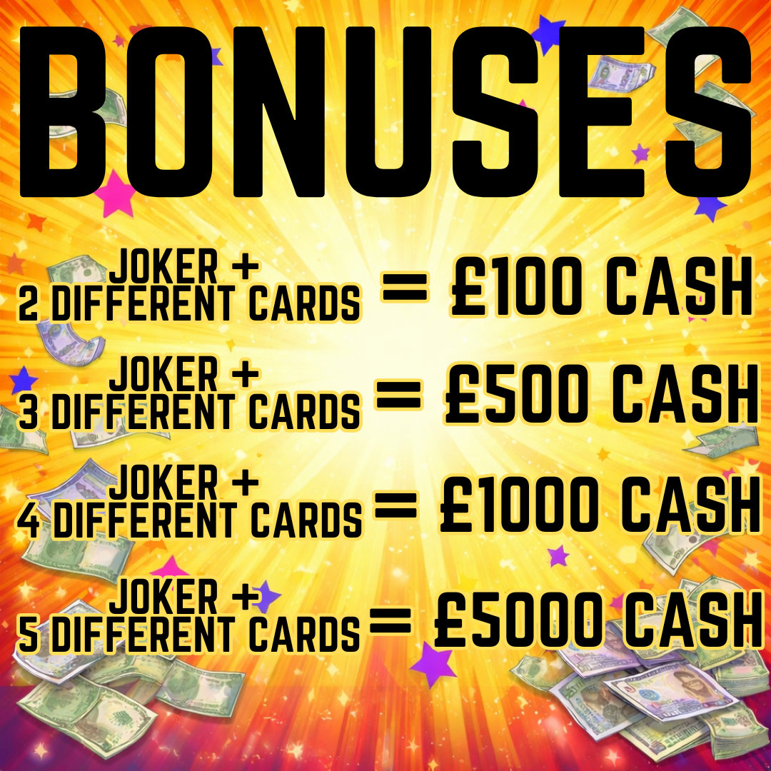 JOKERFACE! WIN UP TO £5K CASH + MASSIVE BONUSES (SEE DESC!)