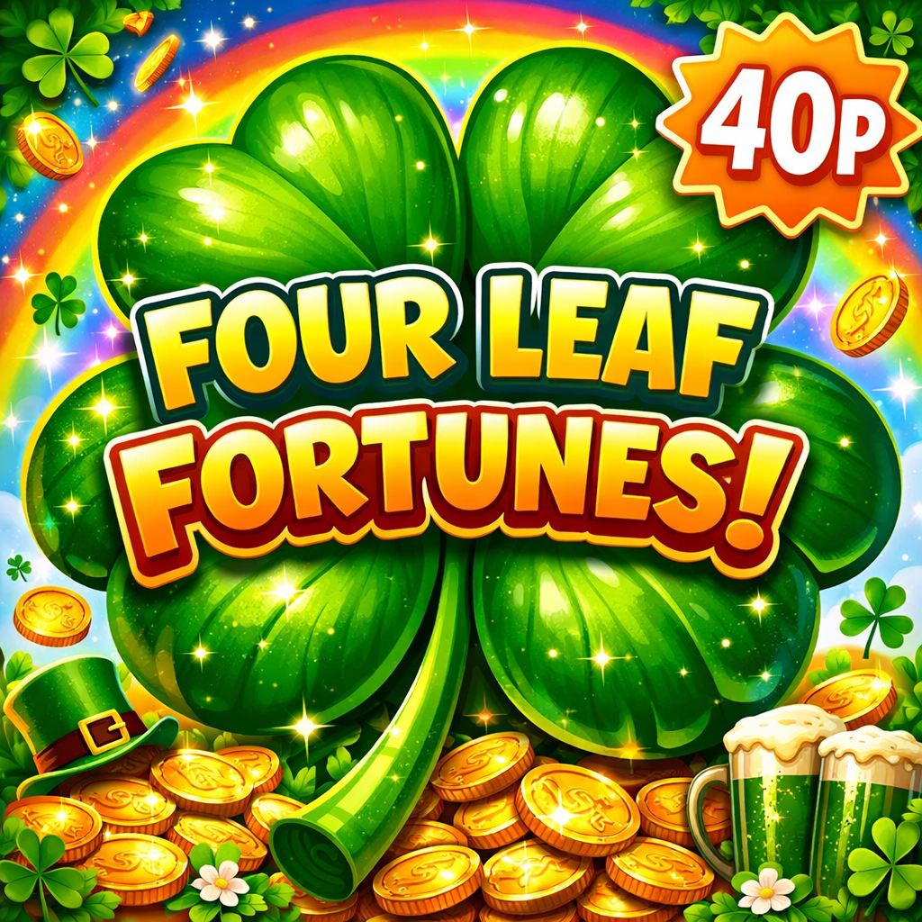 FOUR LEAF FORTUNES - WIN £400 FOR JUST 40P!