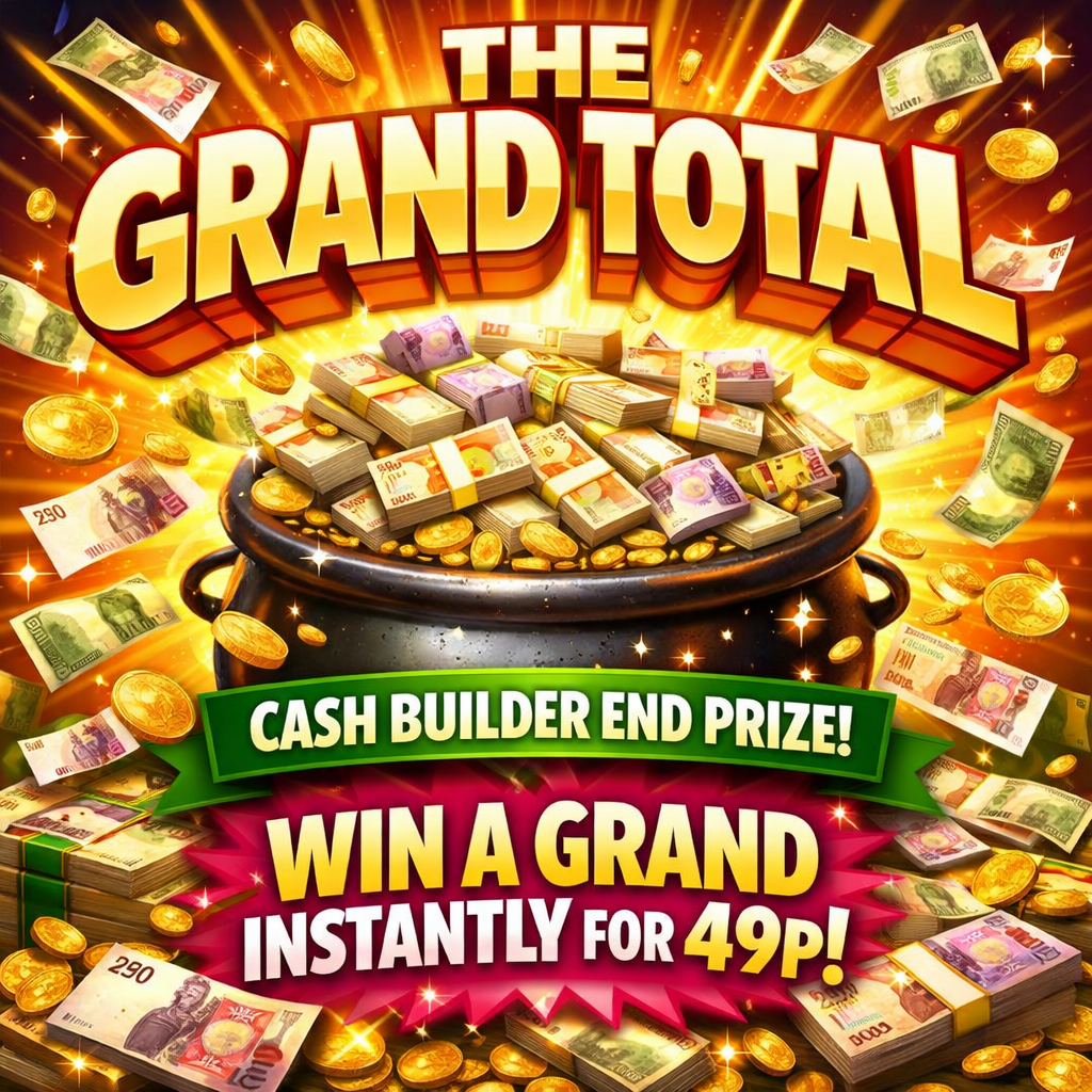 THE GRAND TOTAL - FLASH COMP - £1K INSTANTS + ACCUMALATING END PRIZE!