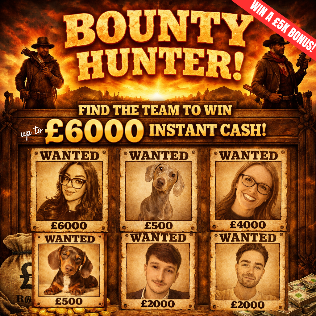 BOUNTY HUNTER - FIND THE TEAM TO WIN BIG + MASSIVE BONUSES (SEE DESC!)