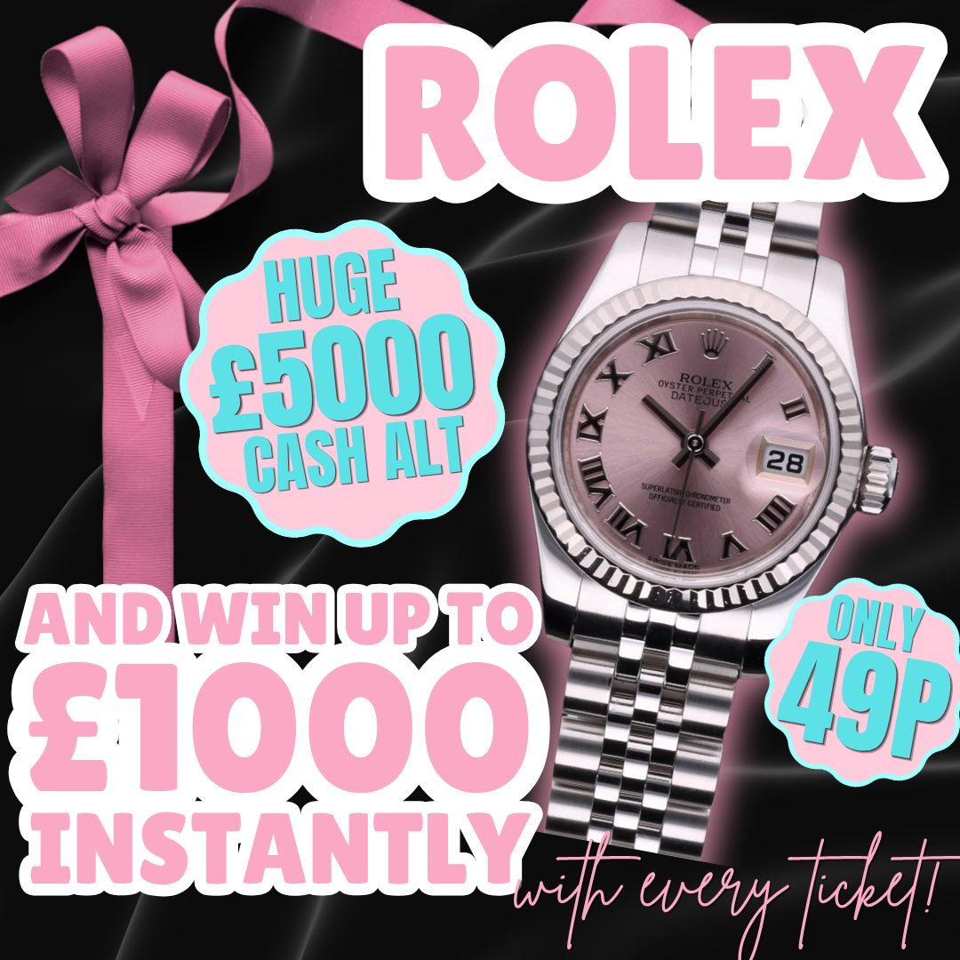 ROLEX LADY DATEJUST 26 OR £5,000 + HUGE CASH INSTANTS!